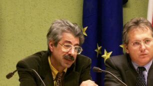 Monza: Mauro Ronzoni con il sindaco Roberto Colombo