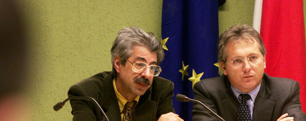 Monza: Mauro Ronzoni con il sindaco Roberto Colombo