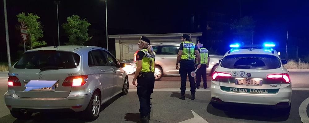 Controlli della polizia locale di Monza