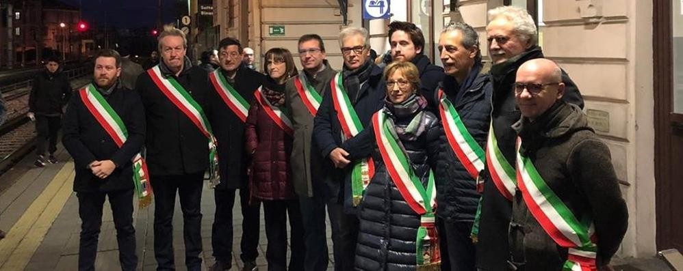 Seregno - I sindaci in stazione