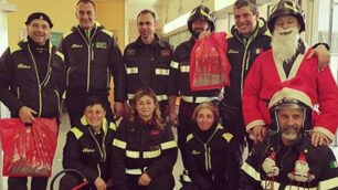 Vigili del fuoco Seregno, Desio e Carate Brianza all’ospedale San Gerardo di Monza