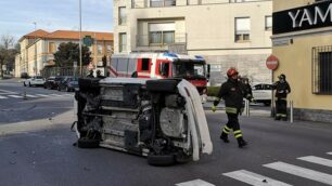 I soccorsi all'incidente lungo via Trento e Trieste.
