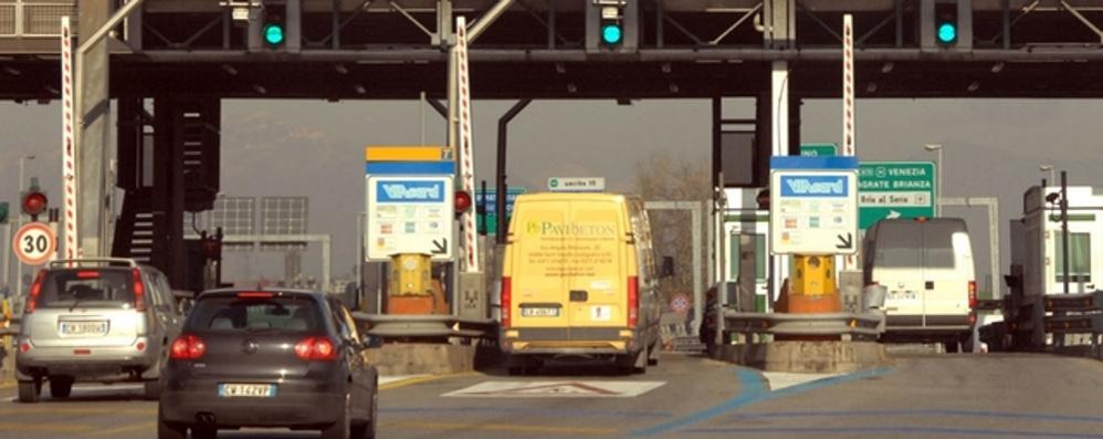 Il casello autostradale di Agrate