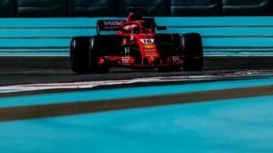 F1, test Charles LeClerc ad Abu Dhabi - foto Scuderia Ferrari su Facebook