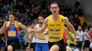 Filippo Tortu impegnato ad Ancona