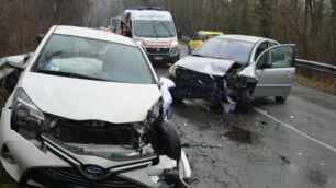 Le due auto incidentate