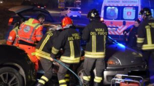 Giussano incidente rotatoria