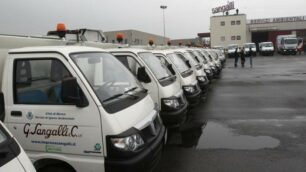 I mezzi dell’azienda Sangalli