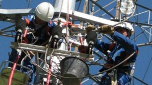 Un traliccio dell'alta tensione