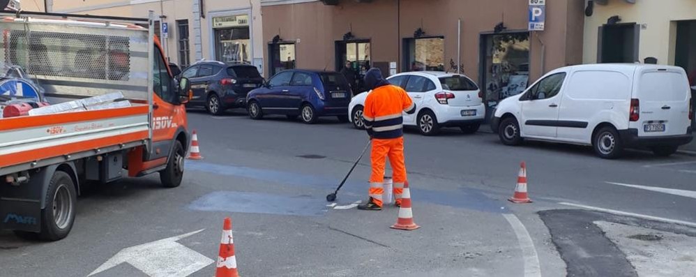 I lavori per la nuova viabilità di Carate