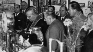 L'inaugurazione della sede di via Don Girotti al civico 8negli anni '60.Foto Boni
