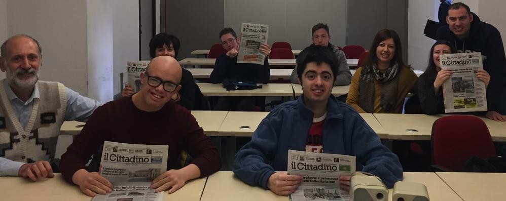 I ragazzi del Cse di Mezzago  in redazione