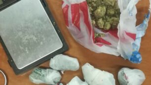 La droga sequestrata a casa del 15enne