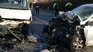 Incidente frontale a Lesmo