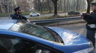Una volante della polizia di Monza