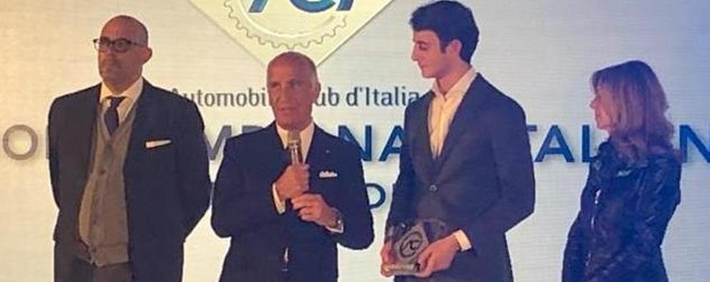 Premiazioni Aci in autodromo a Monza