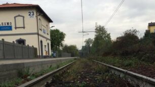 La stazione di Lesmo sulla Seregno-Carnate