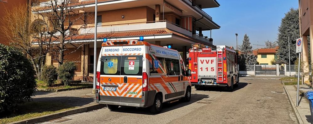 Persona soccorsa  a Seregno, nulla di grave