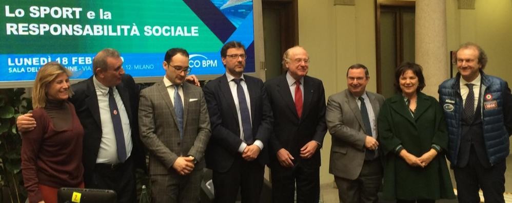 Sport e responsabilità sociale: la presentazione della Fondazione Tosi con BPM, Sport Management, Vero Volley