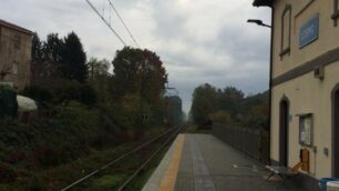 La stazione di Lesmo sulla linea Seregno-Carnate