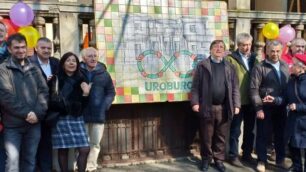 La presentazione del mosaico per Uroburo