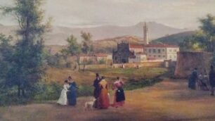 Besana nell’Ottocento in un dipinto a olio conservato nel palazzo municipale