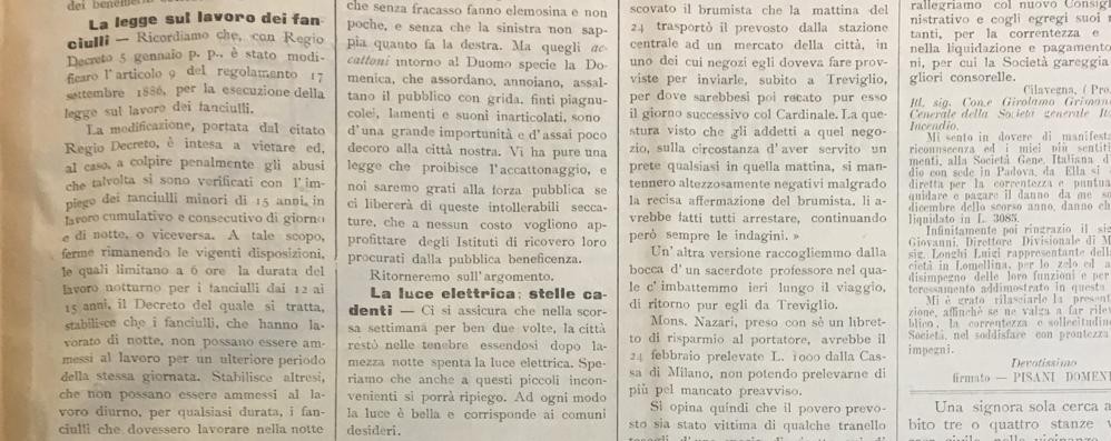 La Rivista monzese del 16 marzo 1899