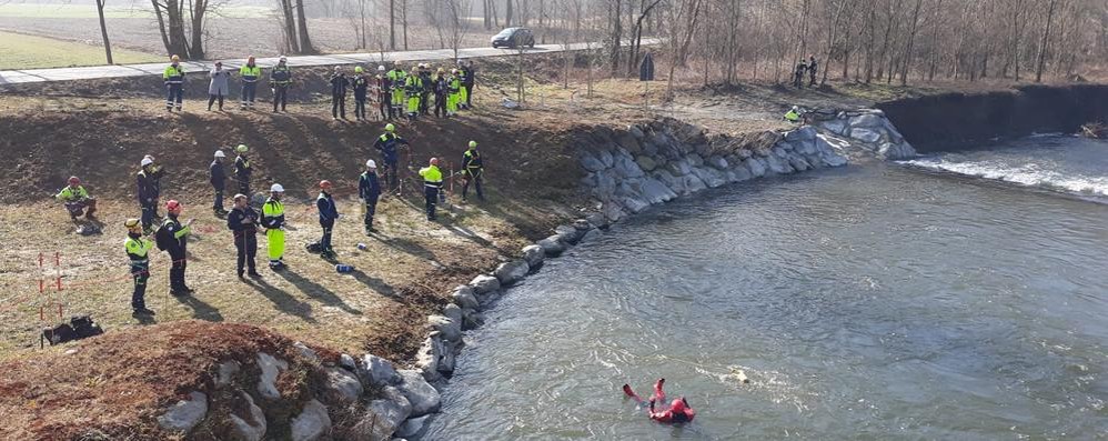 Una delle ultime esercitazioni della Protezione civile in Brianza