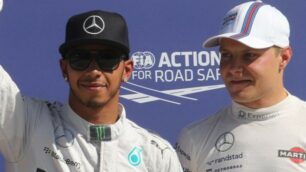 F1: Hamilton e Bottas insieme a Monza - foto d’archivio