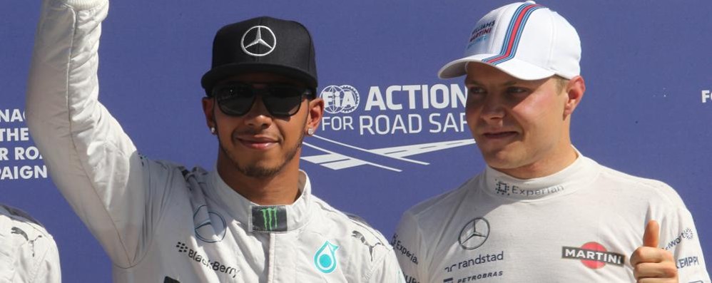 F1: Hamilton e Bottas insieme a Monza - foto d’archivio
