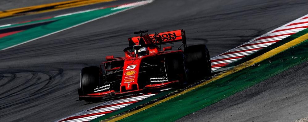 Ferrari test Barcellona