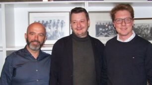 Seregno - Da sinistra, Carmine Castella, Davide Erba e Matteo Fraschini