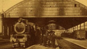 Un’immagine storica della stazione ferroviaria di Monza