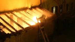 La veranda in fiamme