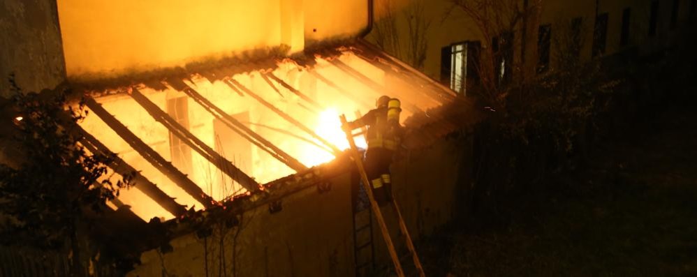 La veranda in fiamme