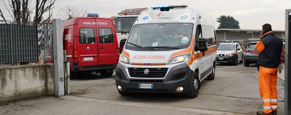 Lissone incidente sul lavoro via Boltraffio