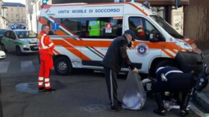 La scena dell’incidente in via Ballerini