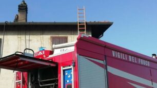 Vigili del fuoco a Copreno di Lentate sul Seveso