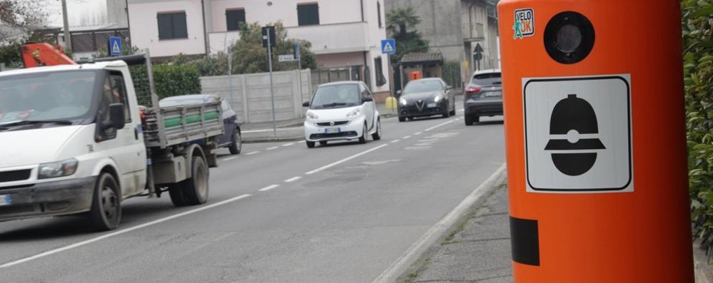 Uno dei nuovi “VeloOK” installati sulle strade lissonesi