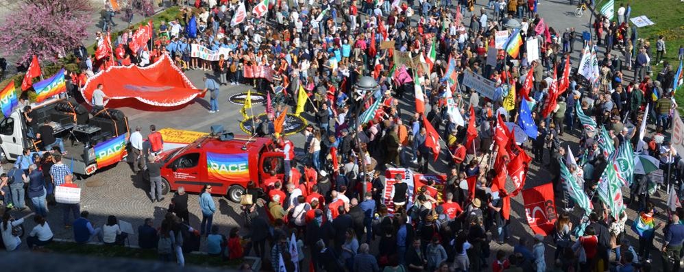 La manifestazione di sabato 23 a Monza