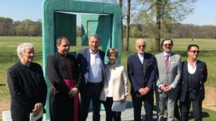 Monza inaugurazione opera Havadtoy per messa Papa Francesco al Parco