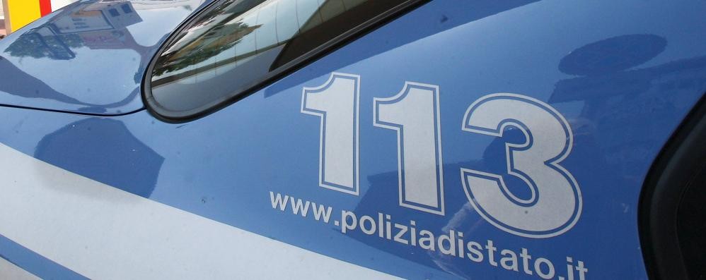Sul posto la polizia di stato