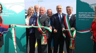 L’inaugurazione del ponte San Michele