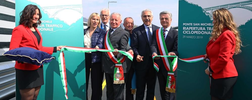 L’inaugurazione del ponte San Michele