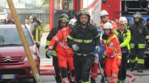 L'incendio in via Negri a Seregno