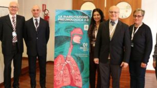 I relatori al convegno "la riabilitazione pneumologica 2.0" , sabato a Seregno (foto Volonterio)