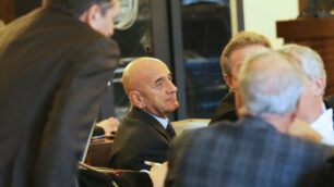 Processo Carate nel 2015: Antonino Brambilla durante una udienza
