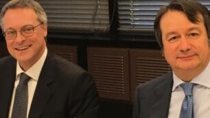Bancopass: Carlo Bonomi, presidente di Assolombarda, e Carlo Robiglio, presidente Piccola Industria di Confindustria
