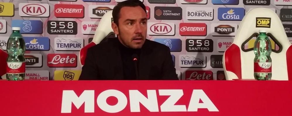 Calcio Monza serie C, mister Cristian Brocchi in conferenza stampa