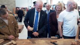 Lentate sul Seveso: il ministro Bussetti al Polo formativo del legno